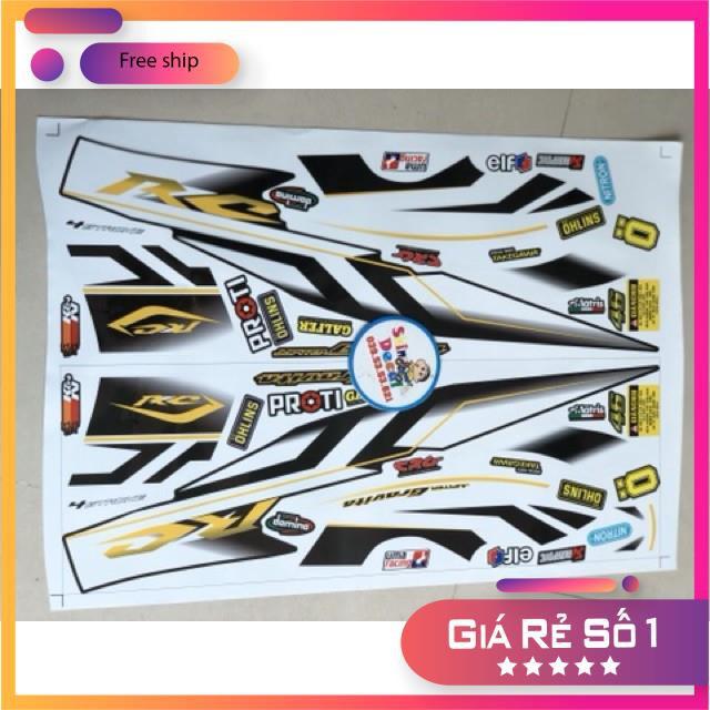 Tem rời dành cho xe jupiter gravita trắng đen