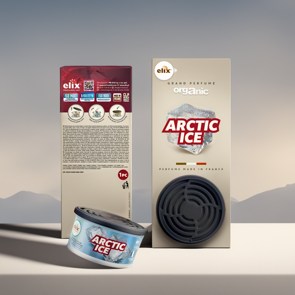 Sáp Thơm để Taplo Ô tô Elix - Hương Arctic Ice (Mát lạnh - sảng khoái)