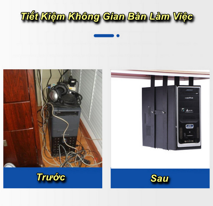 Kệ Treo PC Lơ Lửng CarbonSteel - Home and Garden