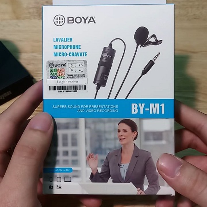 BOYA BY-M1 mic thu âm cao cấp cho điện thoại, máy tính, máy quay- Hàng Chính Hãng