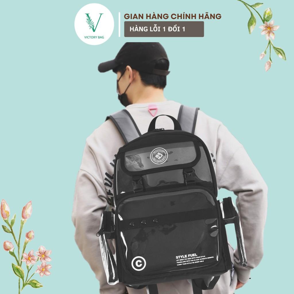 Balo Ulzzang Trong Suốt Cỡ Lớn Style Unisex Birdy Bag - SKU:026 -Victory bag Shop