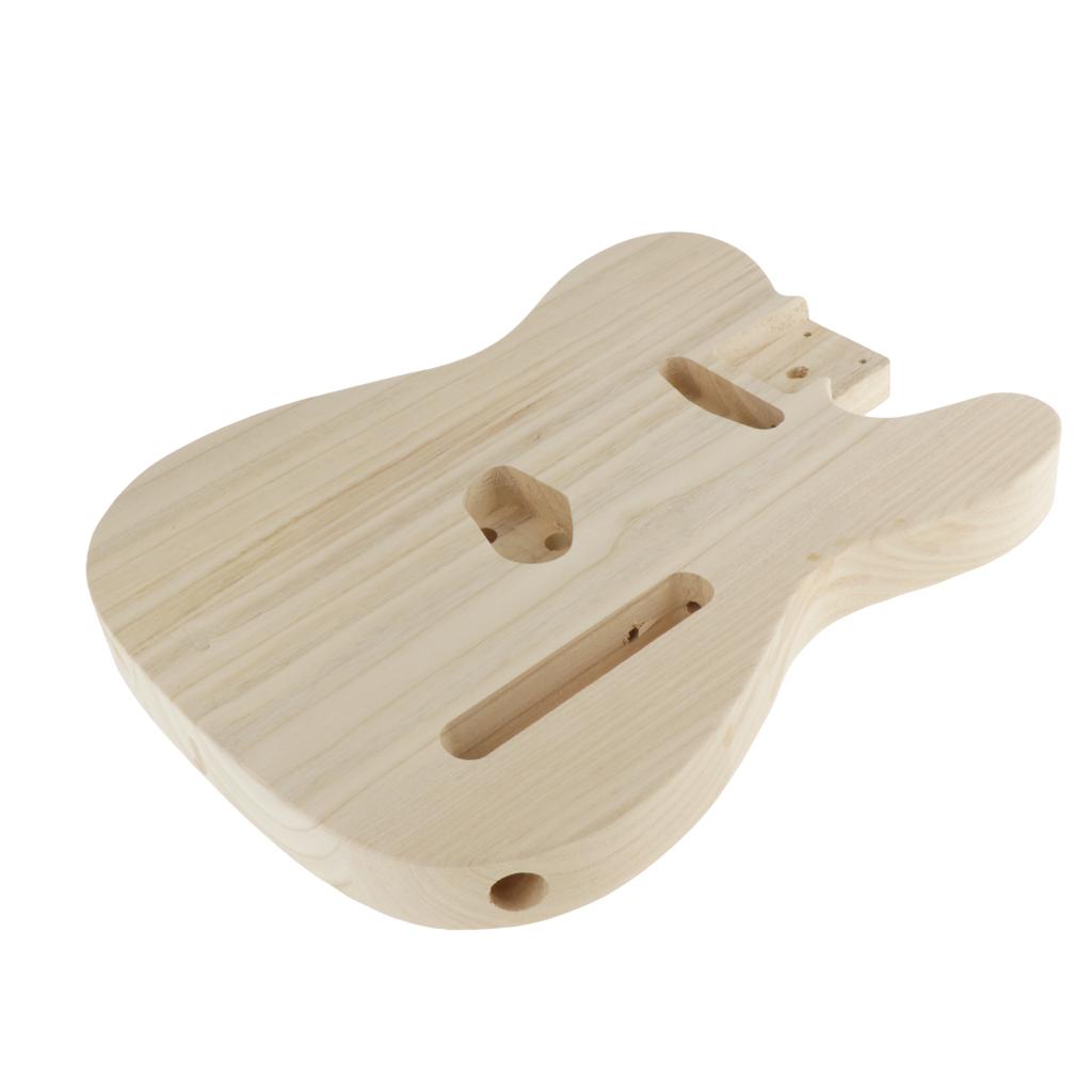 Gỗ Chưa Hoàn Thành Đàn Guitar Điện Cơ Thể cho TL Phong Cách Bass Guiatr DIY Phụ Kiện