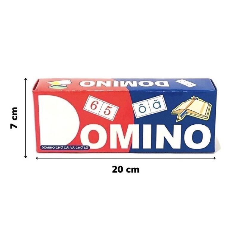 Domino học chữ cái và số cho trẻ mầm non, đồ dùng thông tư 02