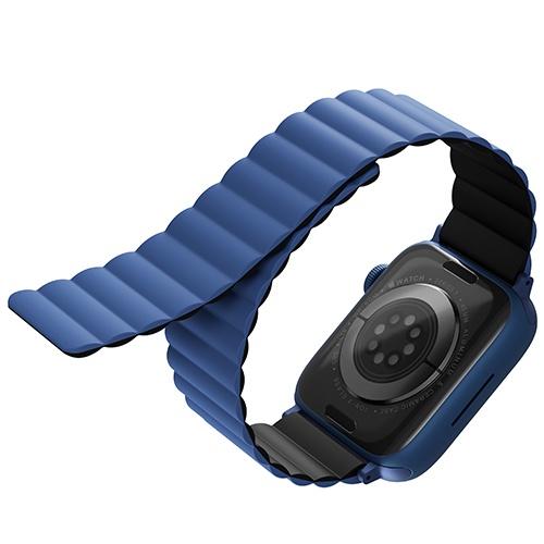 Dây đeo UNIQ Revix Reversible Magnetic Silicone Strap (38/40/41mm) For Apple Watch 1~8/ SE Hàng Chính Hãng