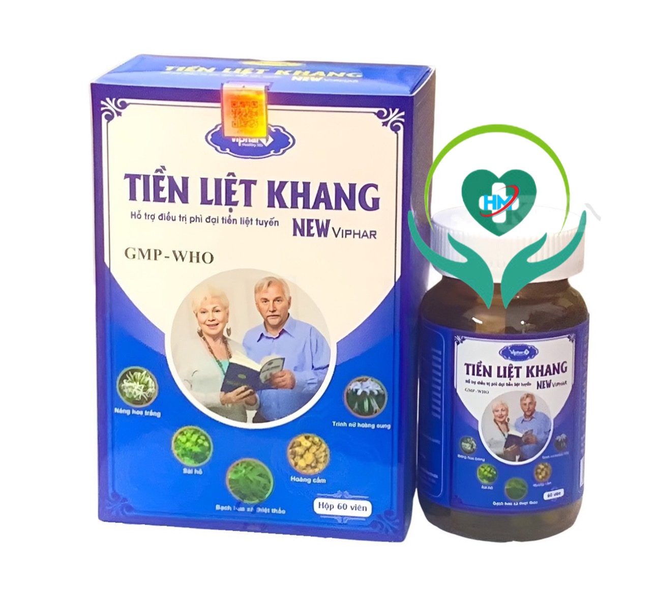 ￼TIỀN LIỆT KHANG Vinaphar  - Hộp 60 Viên - Hỗ trợ hạn chế sự phát triển của u xơ, phì đại tiền liệt tuyến lành tính