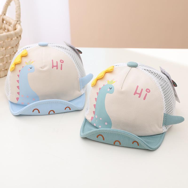Mũ lưỡi trai họa tiết khủng long hoạt hình dễ thương cho bé từ 0-2 tuổi