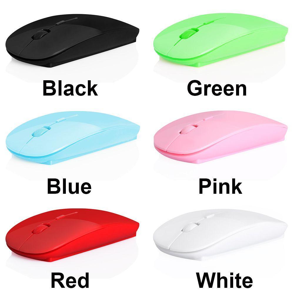 Chuột không dây siêu mỏng 2.4GHz nhiều màu sắc