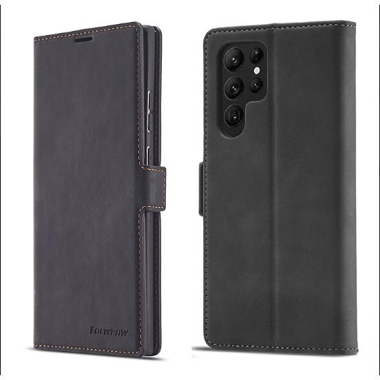 Bao da dành cho Samsung Galaxy Note 8, Note9, Note 10, Note 10 Plus, Note 20, Note 20 Ultra dạng ví cao cấp, kiểu dáng sang trọng thời trang, ngăn đựng thẻ tiện lợi, bảo vệ điện thoại toàn diện