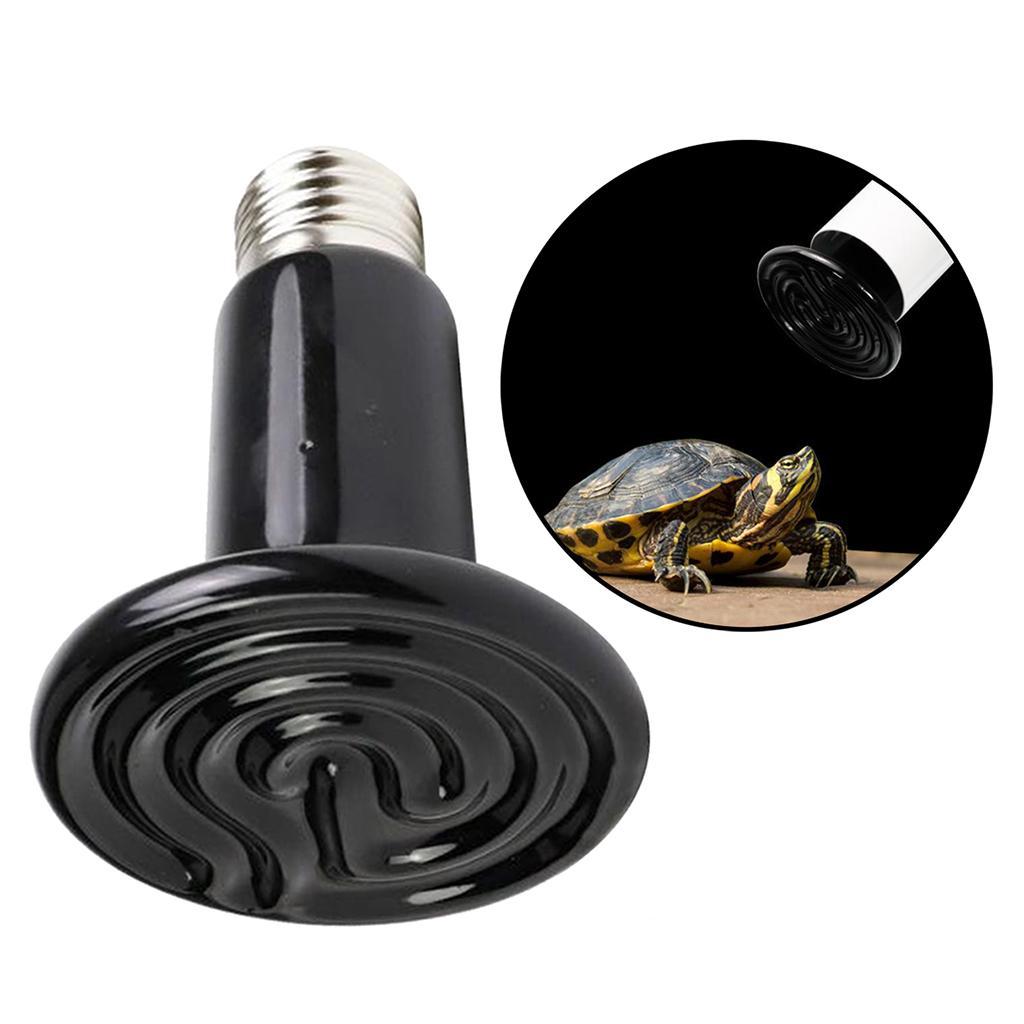 E27 Reptile Heating Lamp Bulb 25-200W Ceramic Heater