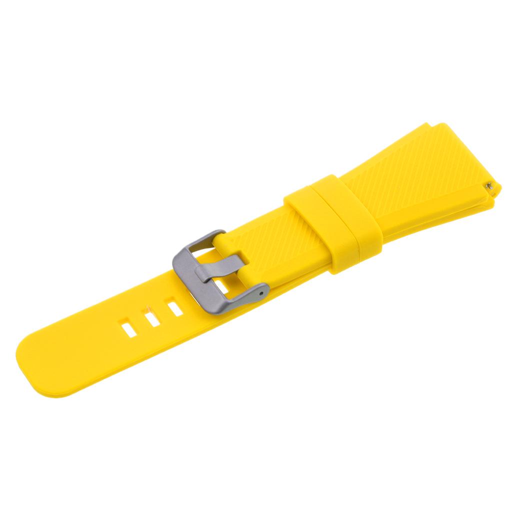 Silicoine Waterproof Fitness Sports Smart Wear Bracelet Strap Bandage Wristband with Metal Buckle for Samsung Gear S3 Classic Smart Watch