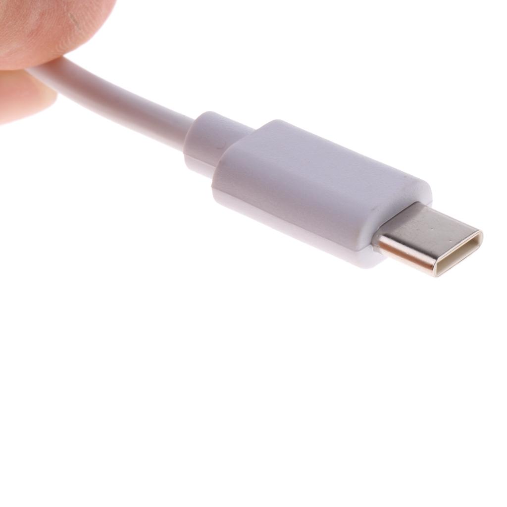 Type-c USB-C to 3Port USB Hub Fast Ethernet Lan Networking Adapter for PC