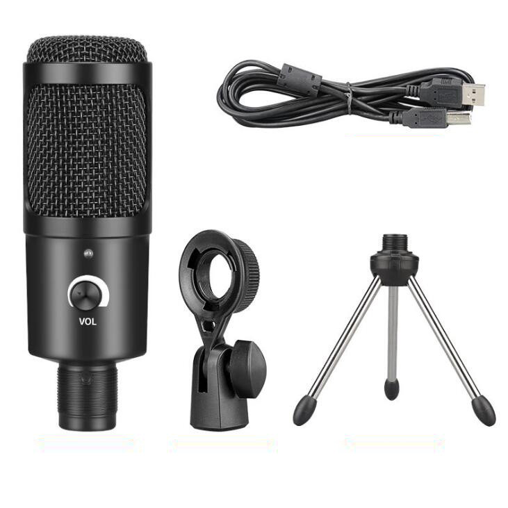 USB Microphone PC condenser Microphone Vocals Recording Studio Microphone for YouTube Video Skype Chatting Game Podcast
