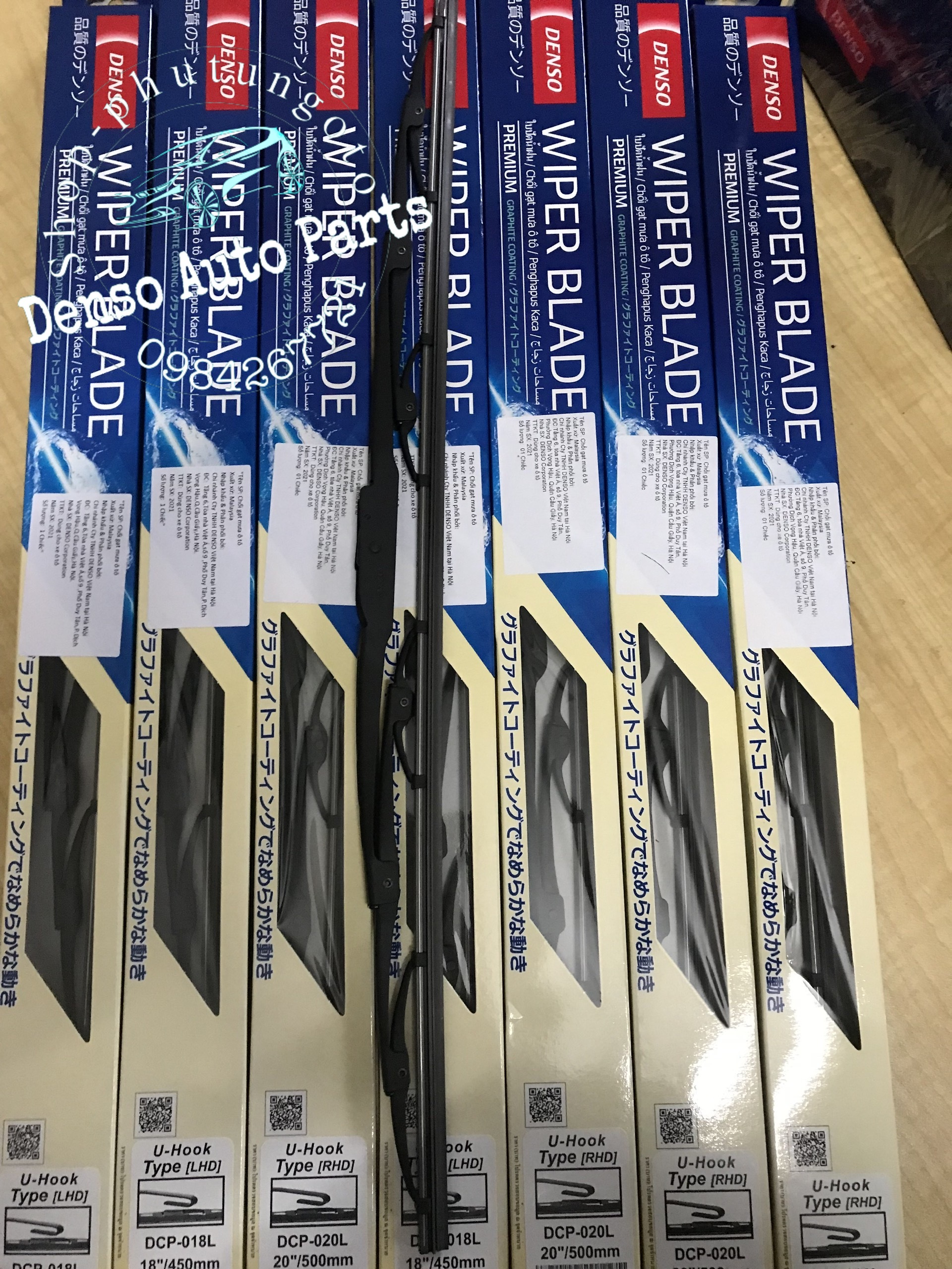Gạt mưa Denso Wiper Blade Premium DCP chính hãng phù hợp với xe Toyota, Lexus ...