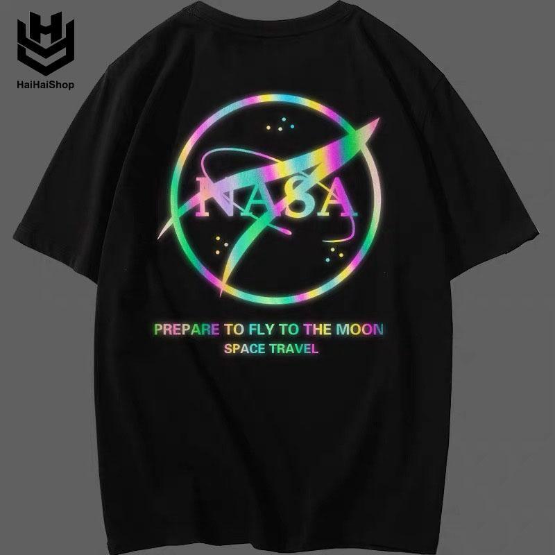 Áo Thun Phản Quang NASA Cotton 75% Form Rộng Unisex Nam Nữ Rẻ Đẹp KIS OFFICIAL