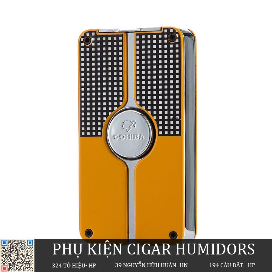 Quẹt Bật Đánh Cohiba COB 58 kèm đục Loại Nhỏ 3 Tia