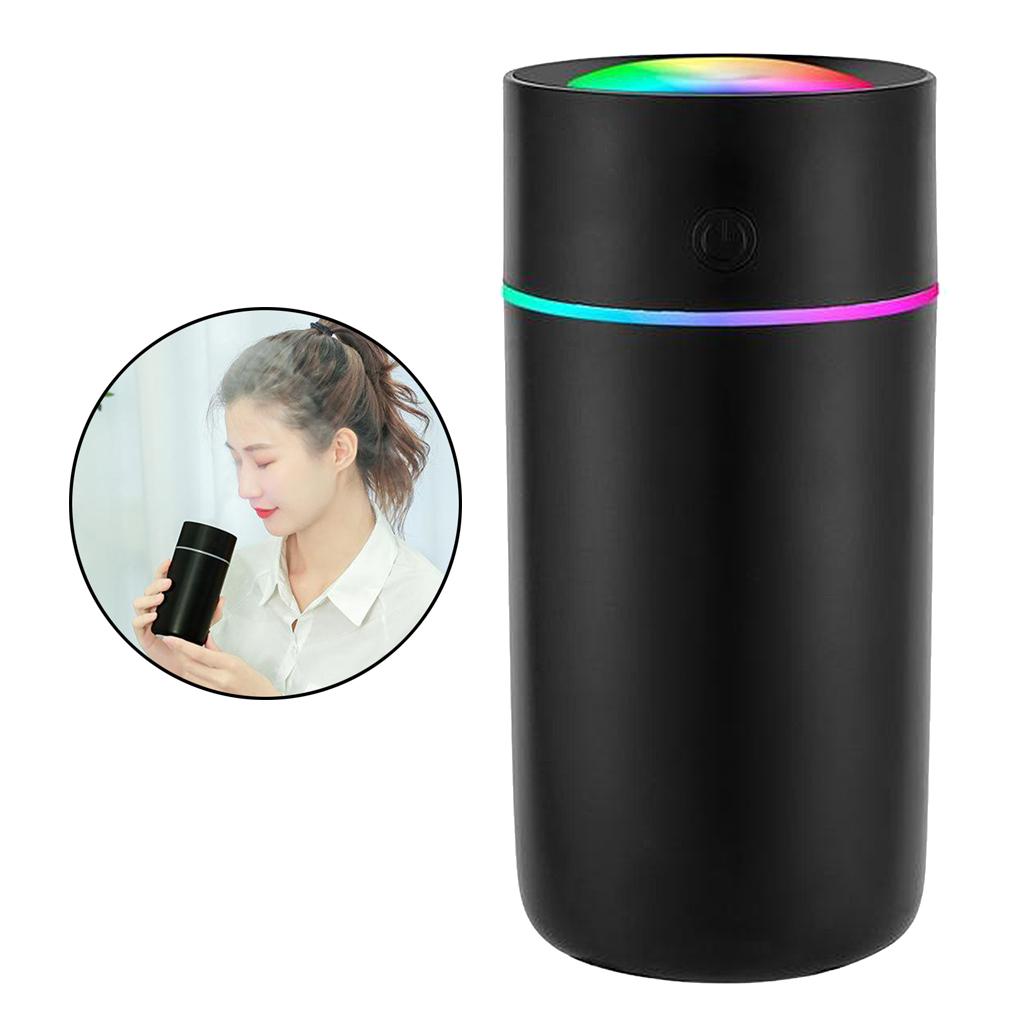 Humidifiers,320ml Ultrasonic Whisper-Quiet Humidifiers for Bedroom with 7 Color LED Display Sleep Timing Mode for Home Baby