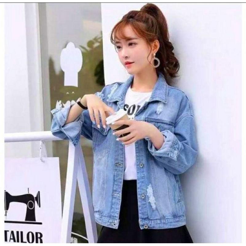 Áo Khoác Jeans Nữ Dáng Ôm Siêu Đẹp