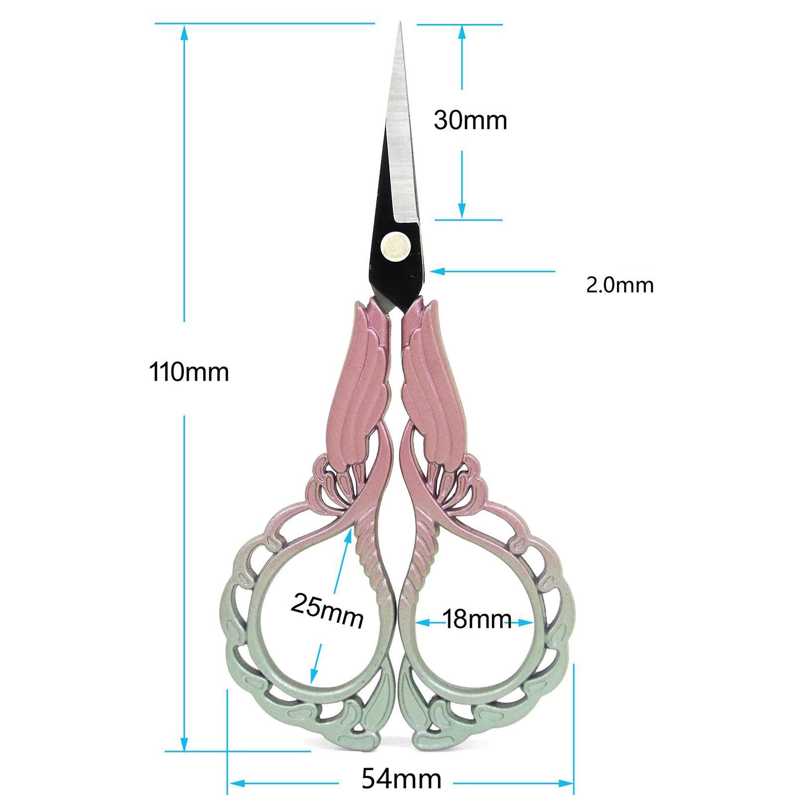 Embroidery Scissors Sewing Lightweight Stainless Steel Orchid Scissors for Crafting Dressmaking Sewing Craft Supplies Artwork