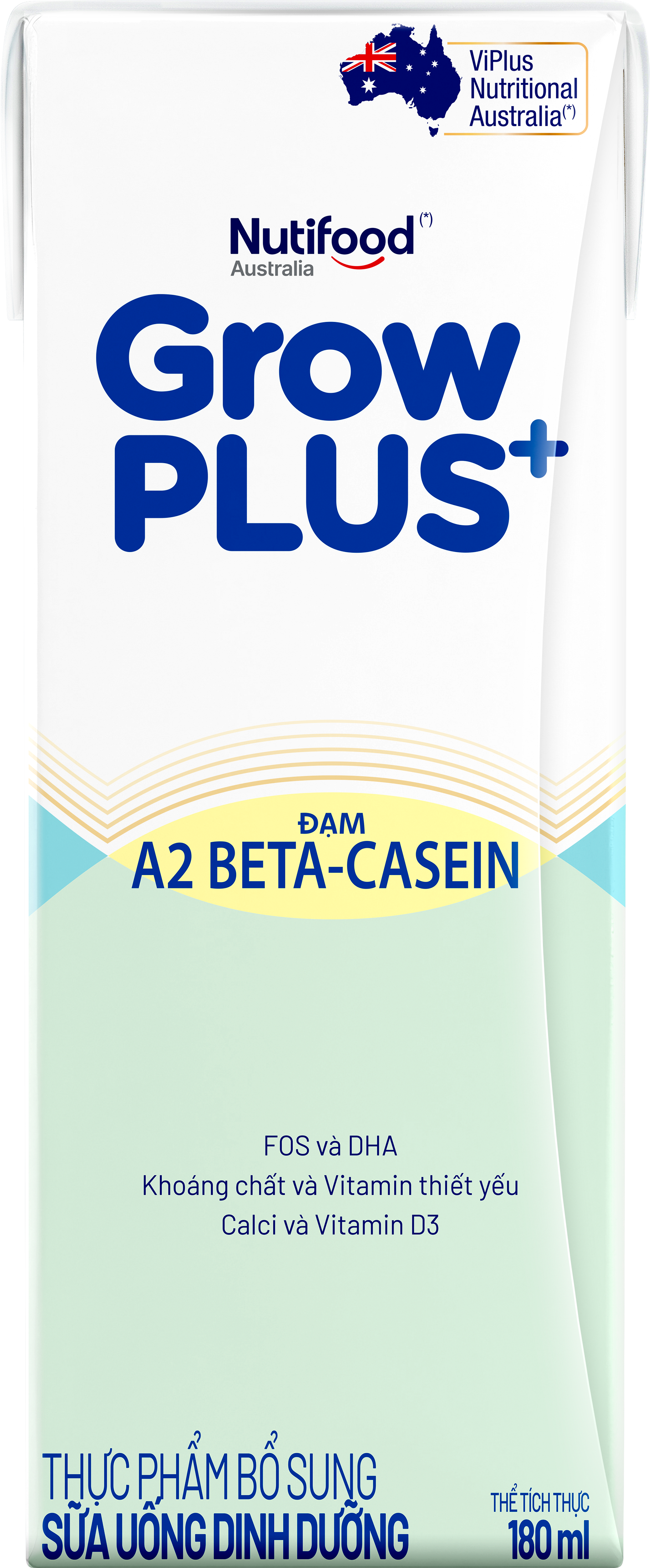Thùng Sữa uống dinh dưỡng GrowPLUS+ A2 Beta-casein ((24 hộp x 180ml)