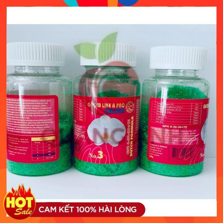 Phân Bón Hoa Lan Grow Like A Pro NPK 6-30-30+TE - Nhập Khẩu Hà Lan - chai 100Gr