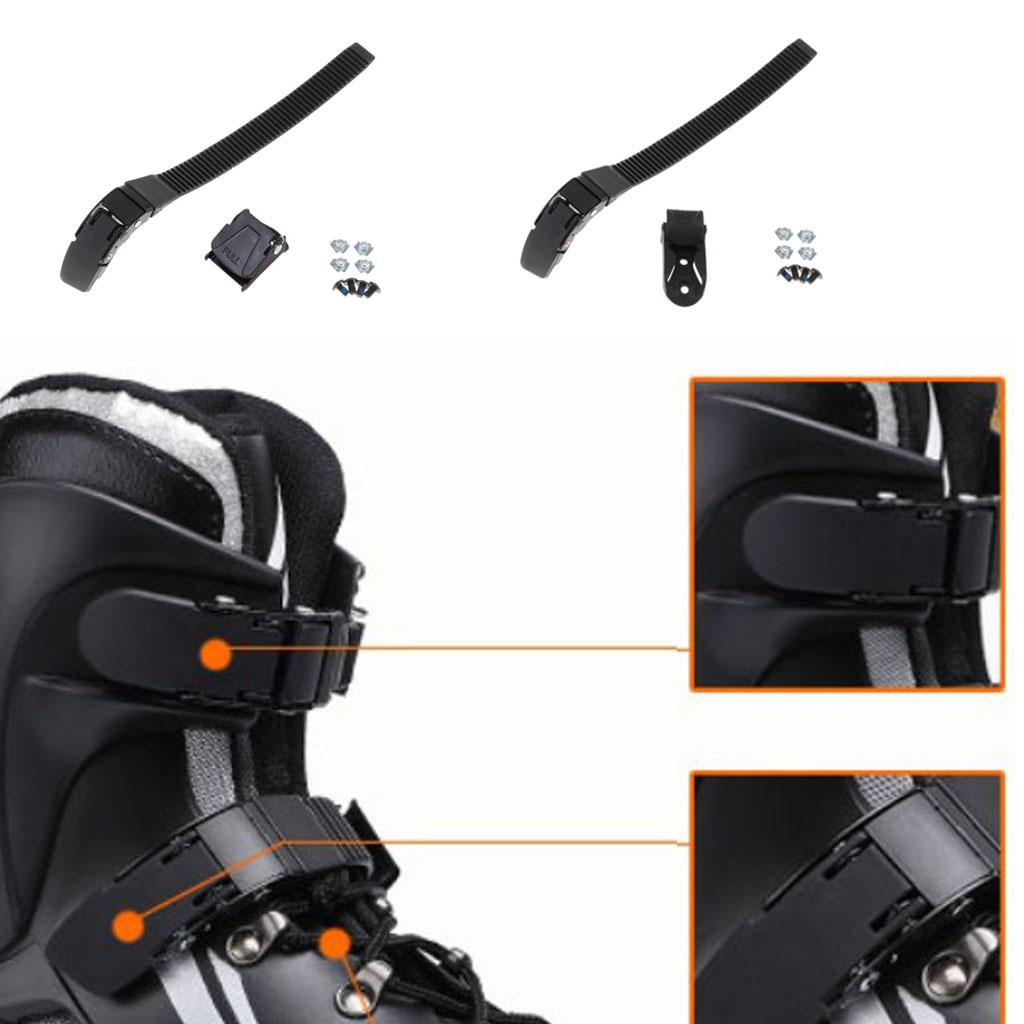 PP Roller Skate Energy Strap Buckle With Screws Nut Fixing Mend Repair Tools Set