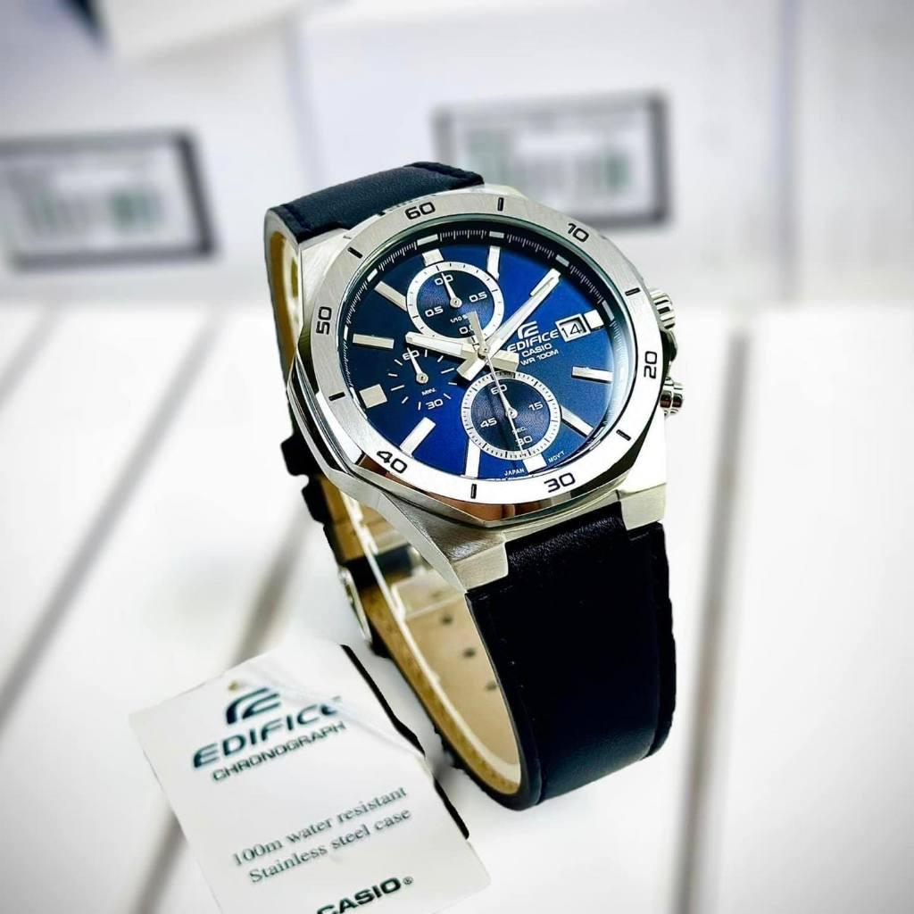 Đồng Hồ Nam Dây Da Casio Edifice EFV-640L-2A Chính Hãng | EFV-640L-2AVUDF