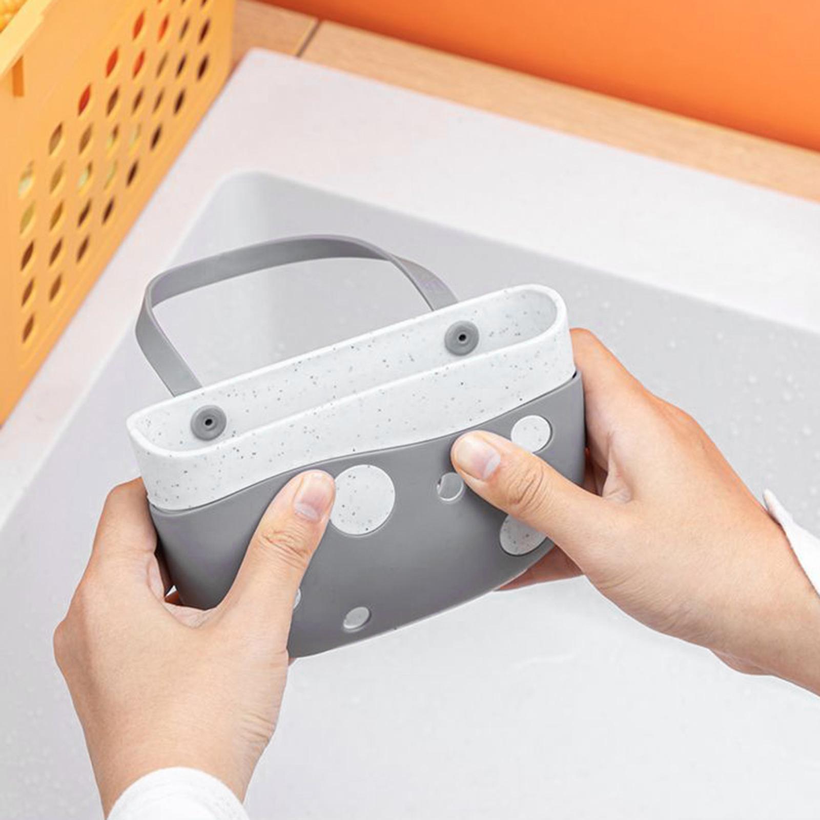 Kitchen Caddy Holder Bathroom Organizer Hanging Drain Storage Basket