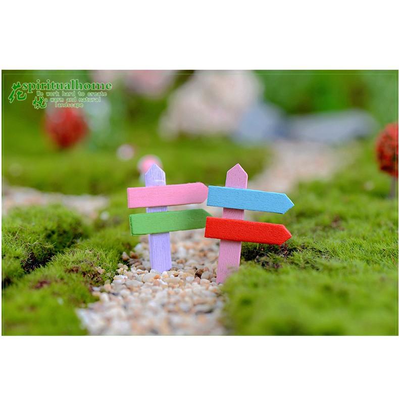Phụ kiện Biển chỉ đường nhiều màu, trang trí tiểu cảnh, DIY, decor, handmade