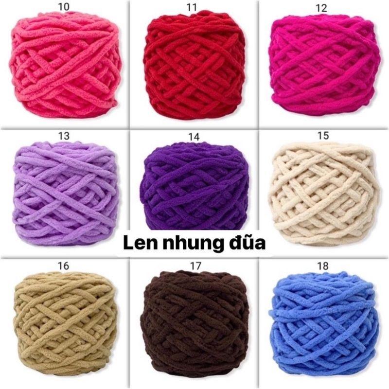 Len Nhung Đũa (50gram/cuộn) - Len cuộn đan móc - phụ kiện thủ công handmade