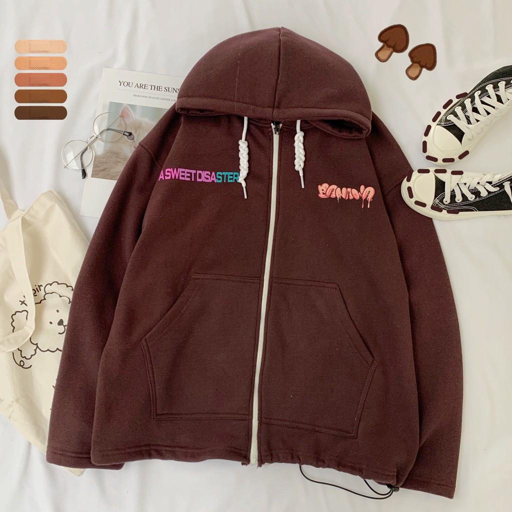 ÁO SALE RẺ VÔ ĐỊCH Áo Khoác Hoodie Nỉ Form Rộng BANAWA Ulzzang