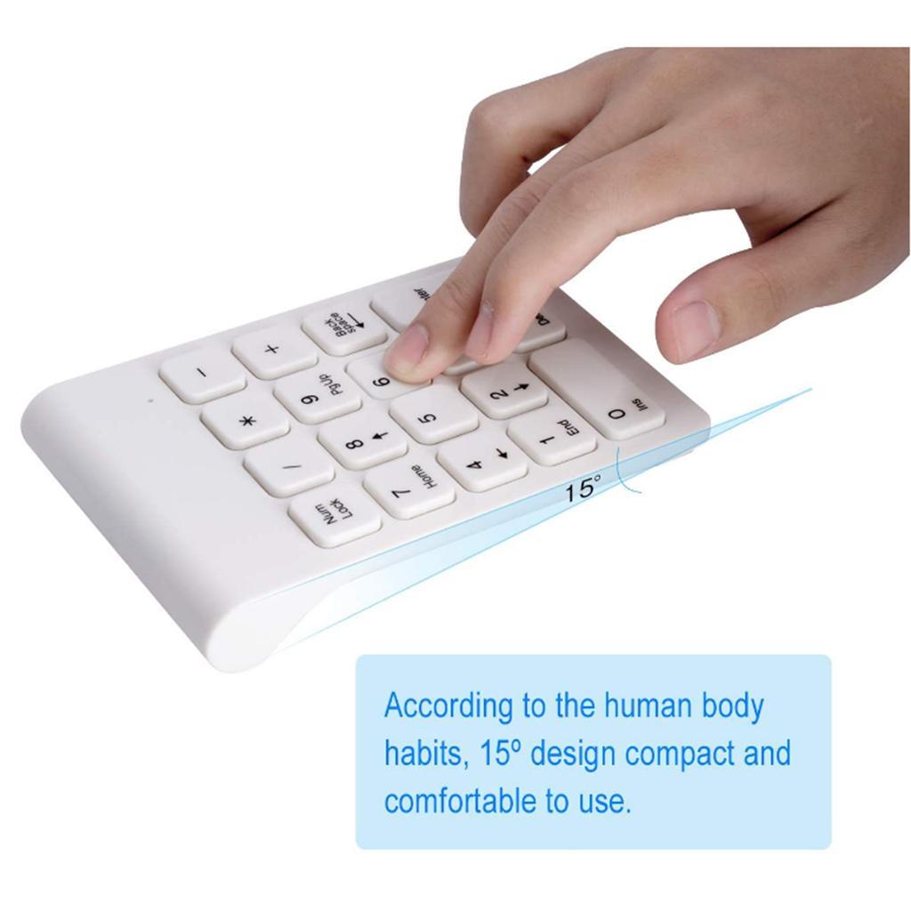 2.4G Keyboard USB Wireless Silent Keyboard w/ Mouse for Laptop Desktop White