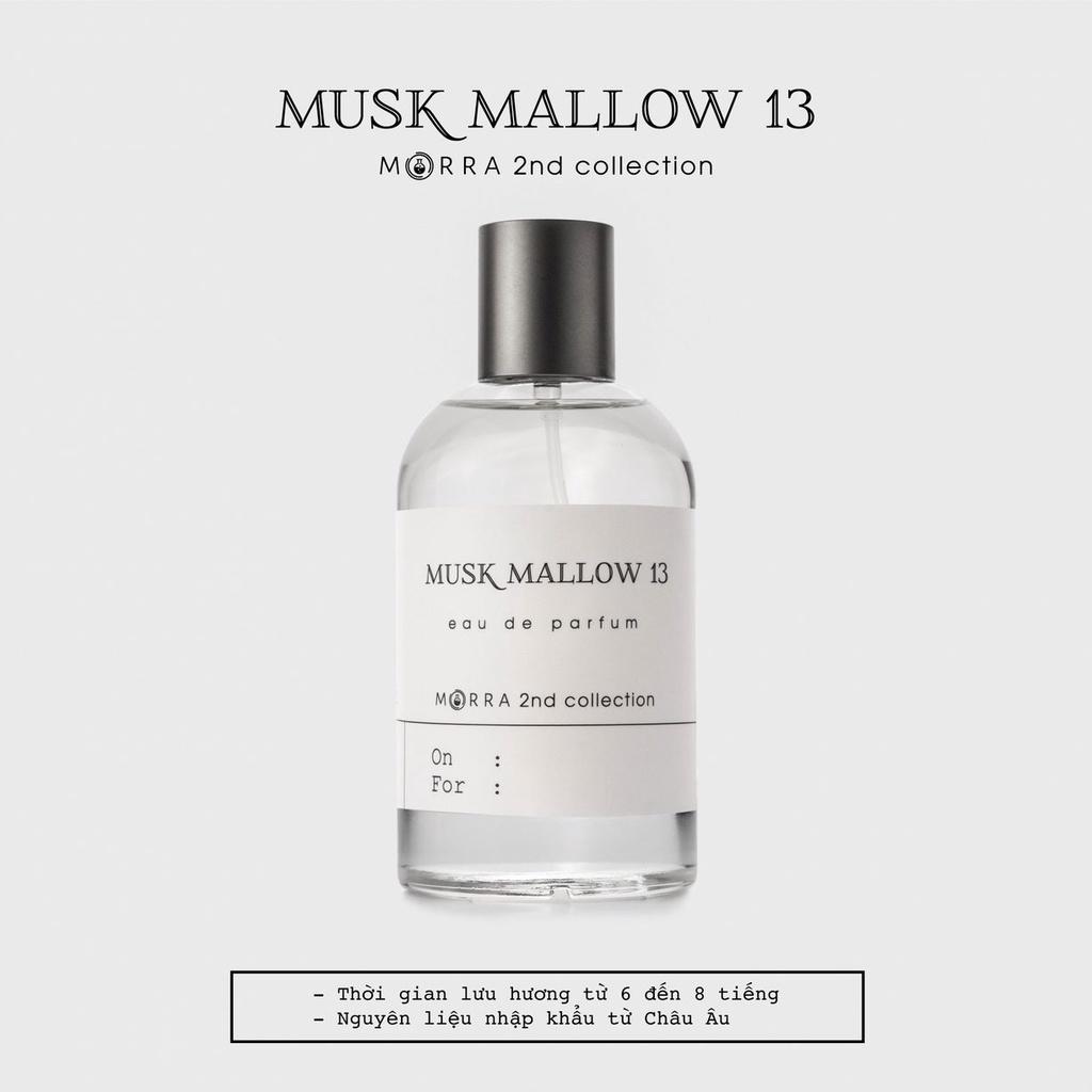 Nước Hoa Nam Nữ Morra Musk Mallow 13 Chai 100ml Hương Thơm Thuần Khiết, Tinh Tế, Bí Ẩn  - Dạng Xịt