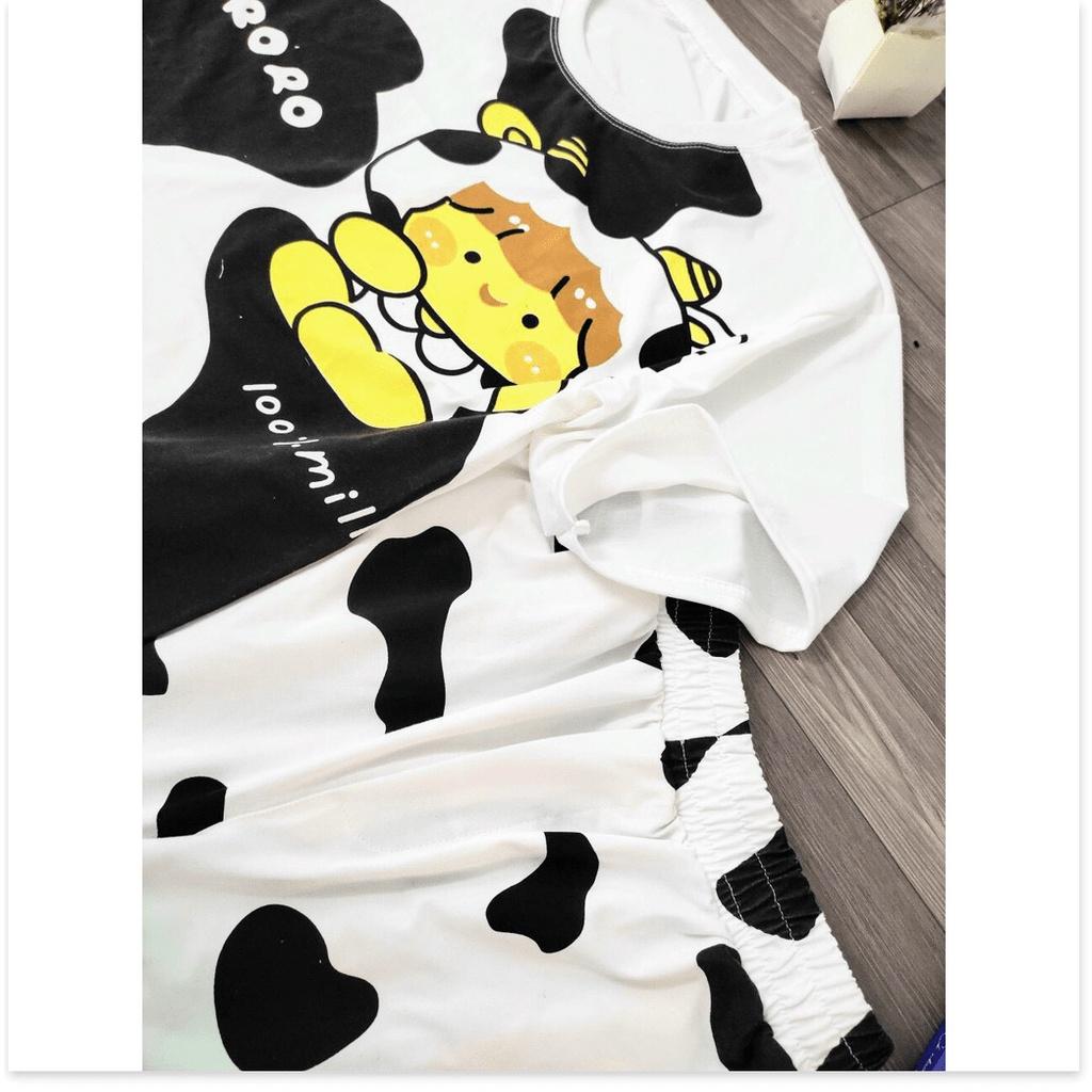 Set bộ mặc cute BÒ SỮA HOT TREND 2021 MẪU MỚI NHẤT HIỆN NAY LANA FASHION