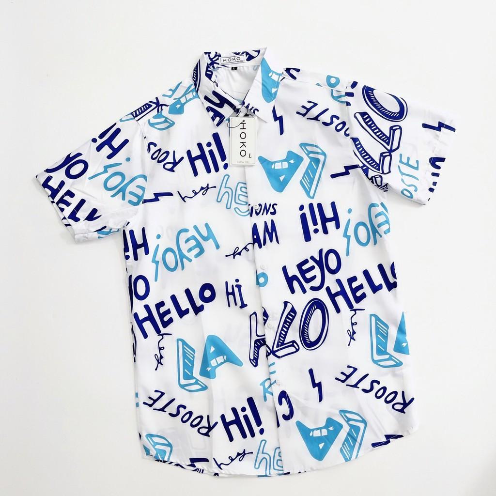 ÁO SƠ MI UNISEX HỌA TIẾT NAM NỮ