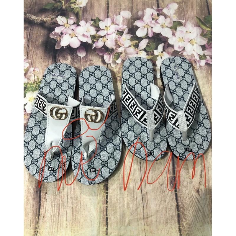 dép cặp nam nữ sandal đồng nai ( đế xanh gg quai F ) size từ 35 nữ đến 42 nam size khác ib chọn thêm