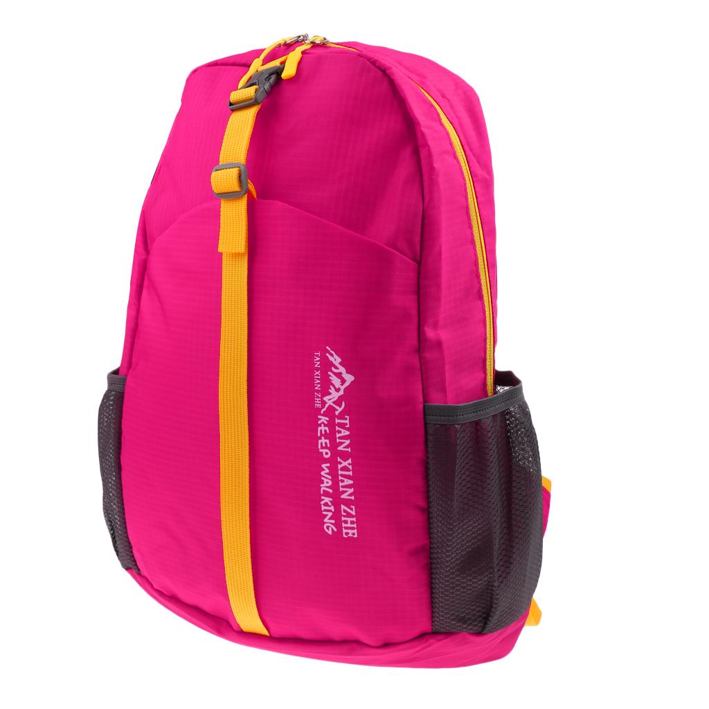 Outdoor Waterproof Foldable Backpack Hiking Bag Camping Rucksack rose