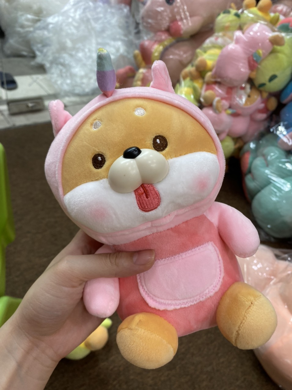 Gấu bông chó shiba cosplay dễ thương kích thước 20cm