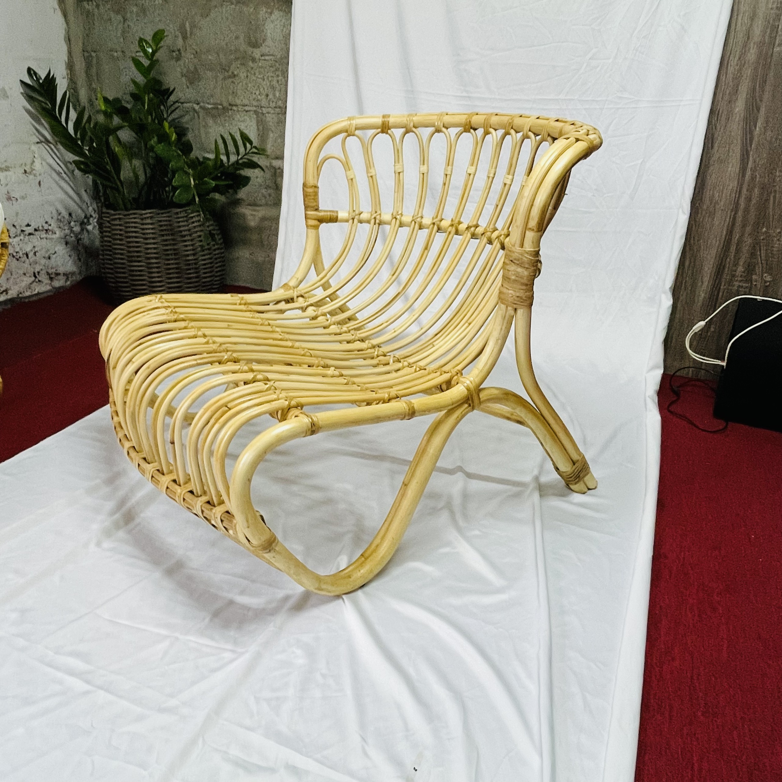 Ghế Mây Armchair Con Hổ cách tân tự lưng mây tự nhiên 100%