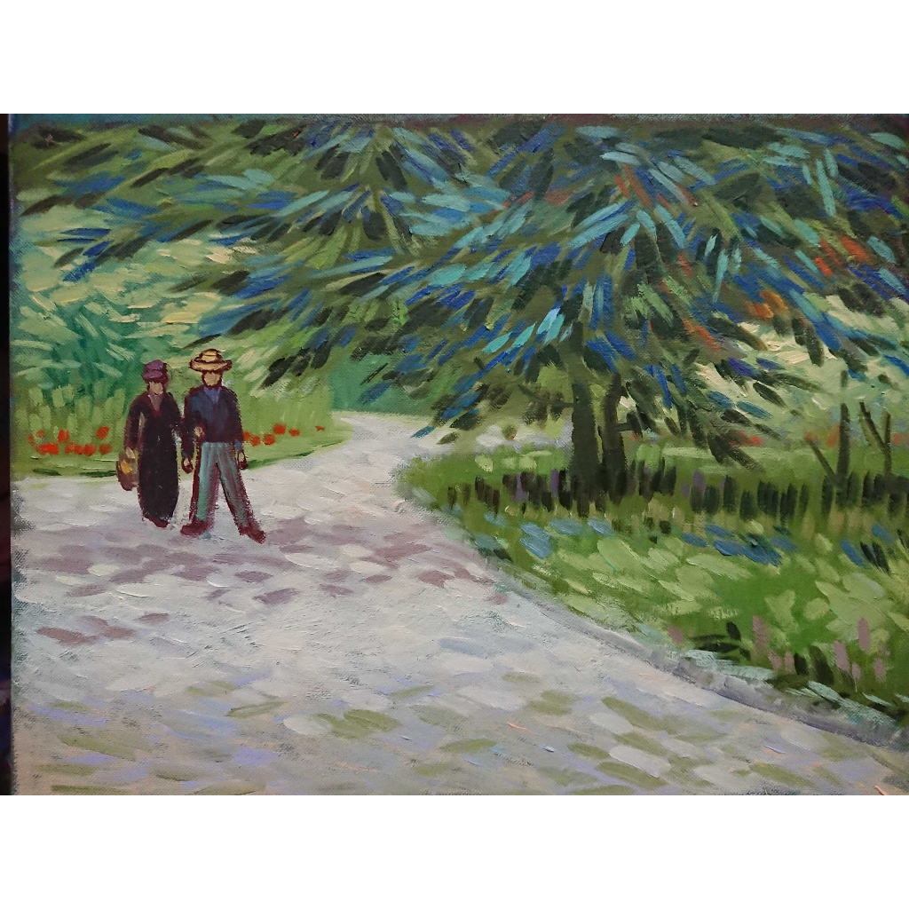 Tranh Sơn Dầu Vẽ Tay 30x40cm - Công Viên