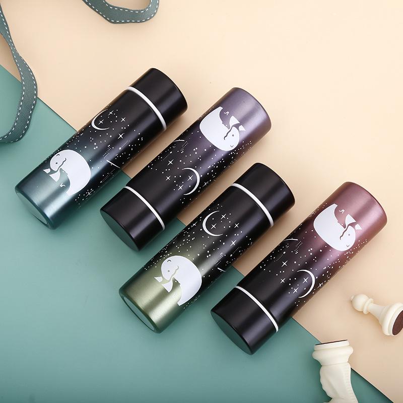 150 Ml Mini Hoạt Hình Dễ Thương Giữ Nhiệt Treo Tường Đôi Bình Giữ Nhiệt Chân Không Thép Không Gỉ Cách Nhiệt Termos Chai Du Lịch Di Động Chân Váy Thun Ly