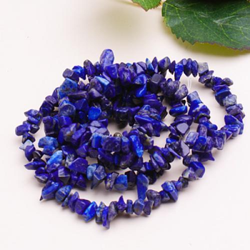 4-9mm Exquisite Lapis Lazuli Chip Gemstone loose Beads Strand 35 Inch