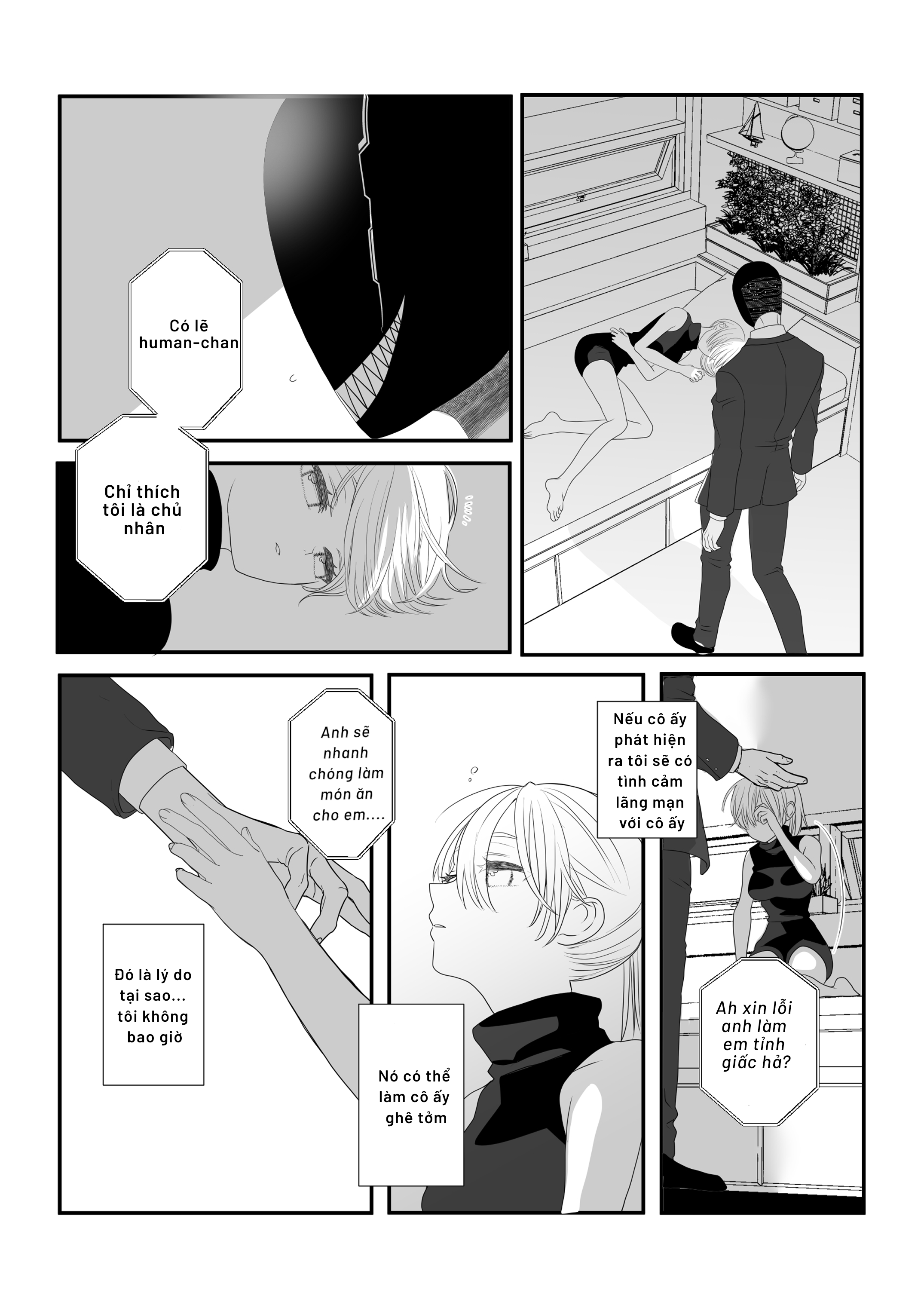 anh chàng đầu quái dị và cô gái loài người chapter 4 8