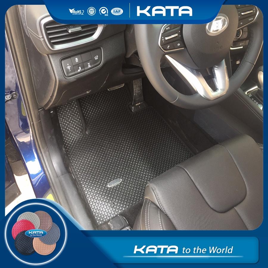 Thảm lót sàn ô tô KATA cho xe Hyundai Santafe - Khít với sàn xe, Chống trơn, Không mùi, Không ẩm mốc