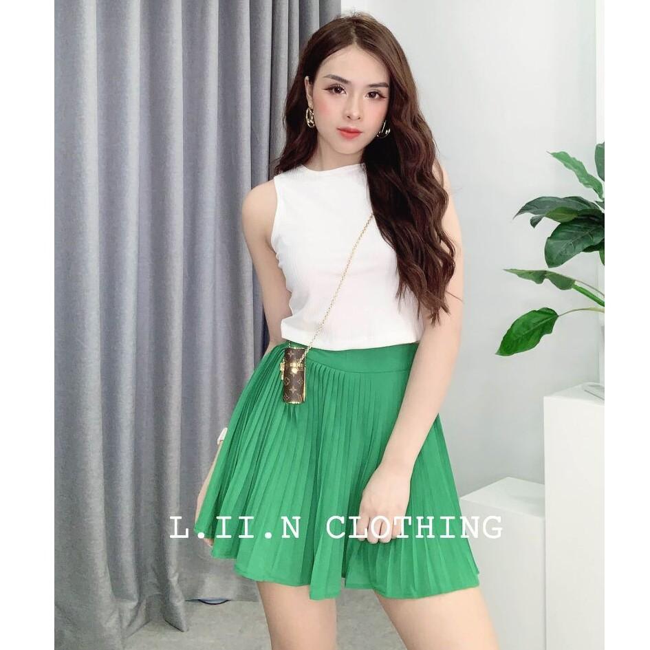 Chân váy xếp ly dài form chuẩn đủ màu, đủ size dễ mix đồ kiểu dáng suông thanh lịch LINBI J4259