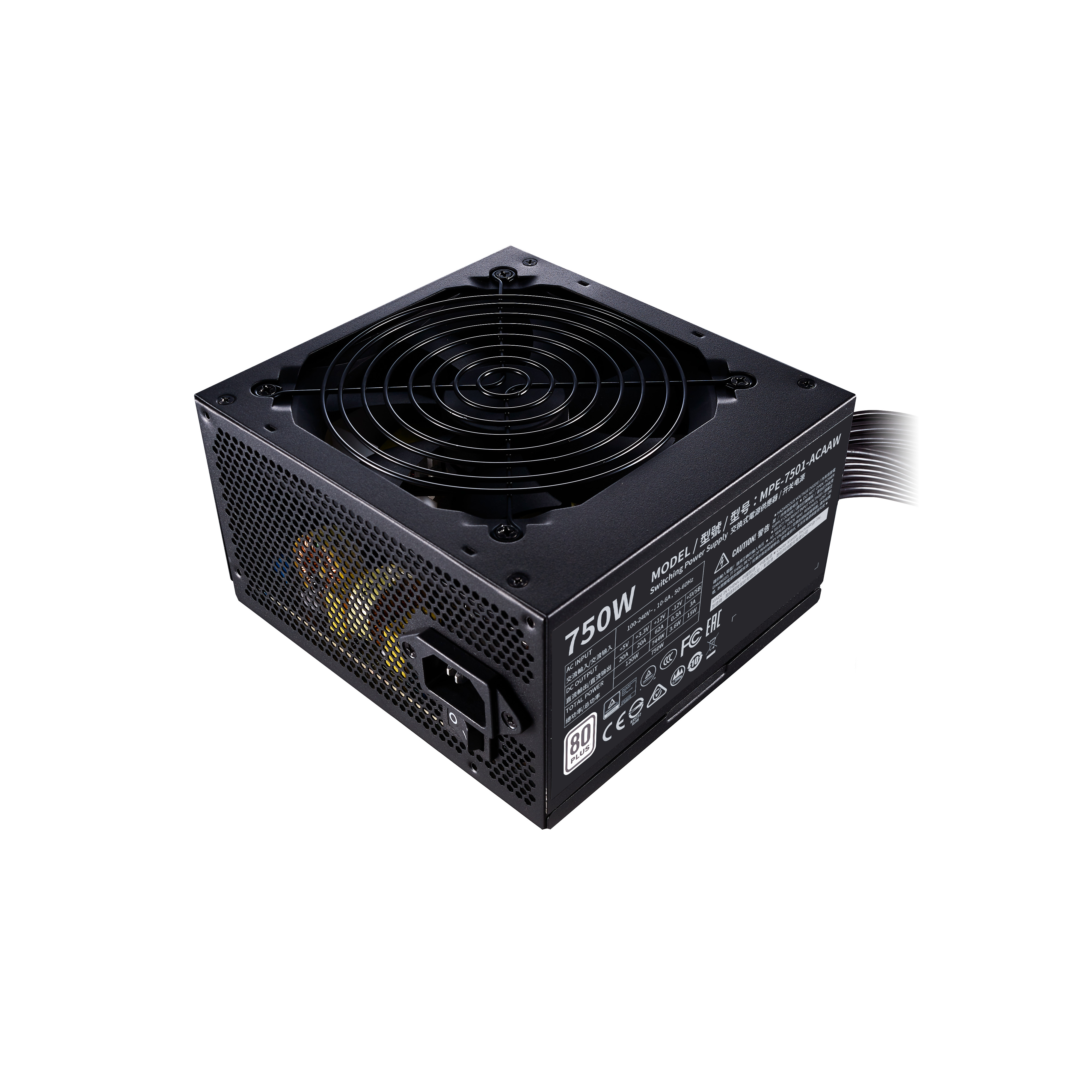 Nguồn máy tính Cooler Master MWE 750 WHITE V2 80 Plus WHITE - Hàng chính hãng