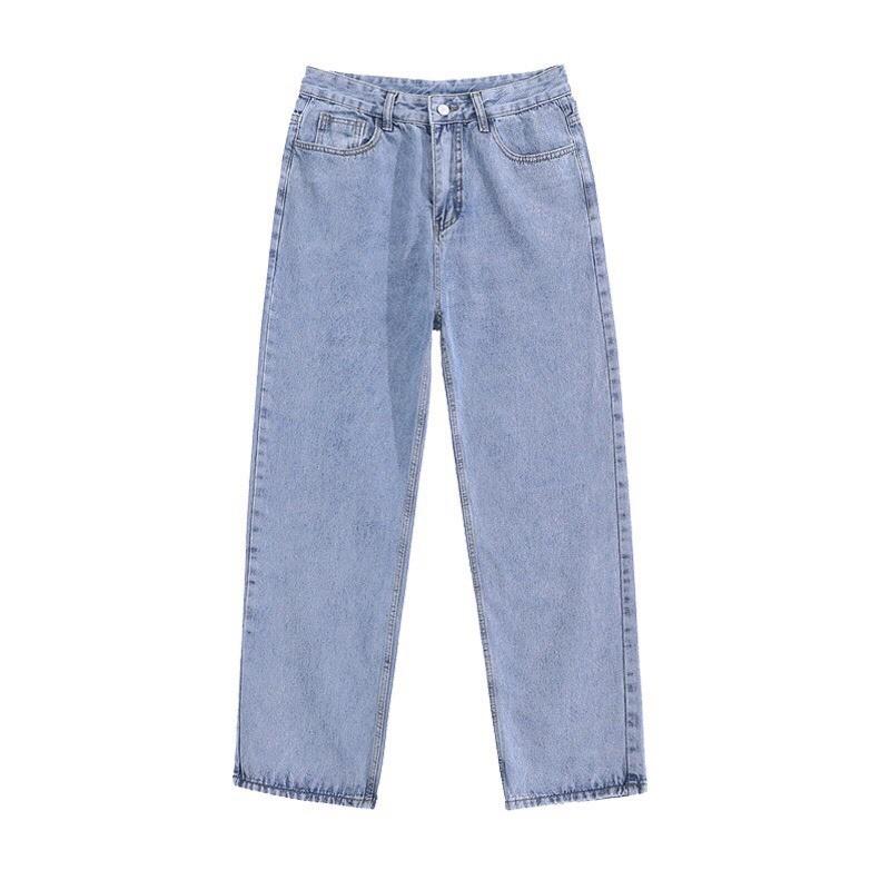 Quần jean baggy nam nữ unisex Dáng đứng Suông Rộng SR01 không phai màu