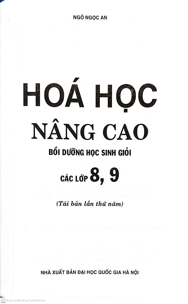 Hóa học nâng cao bồi dưỡng học sinh giỏi các lớp 8 -9