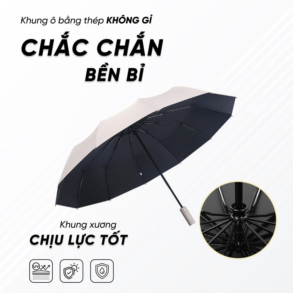 Hình ảnh Dù Che Nắng Gấp Mở Tự Động - Ô Che Mưa Cao Cấp 12 Nan Chống Tia UV Bức Xạ Tuyệt Đối