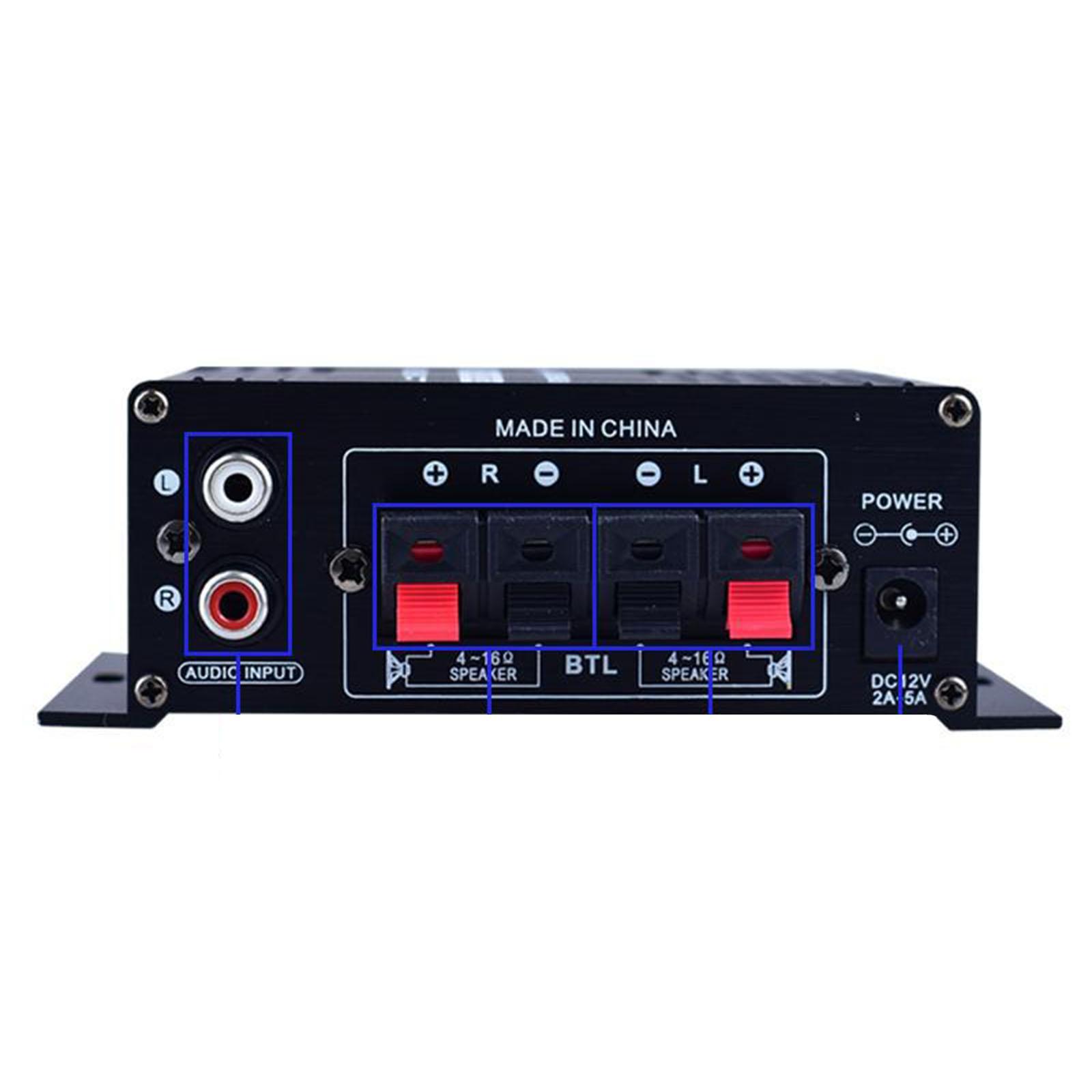 Surround Sound Mini Sound Amp Speaker 12V FM USB