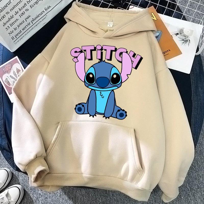 ÁO HOODIE NỈ UNISEX NAM NỮ IN STITCH CÓ KÈM CLIP THẬT